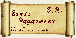 Boris Magarašev vizit kartica